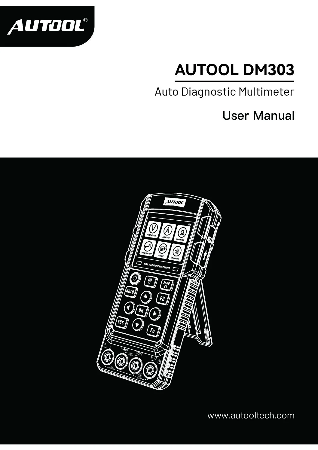 AUTOOL DM303 user manual cover