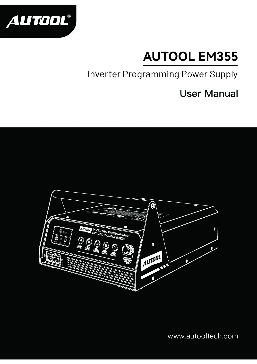 AUTOOL EM355 user manual cover