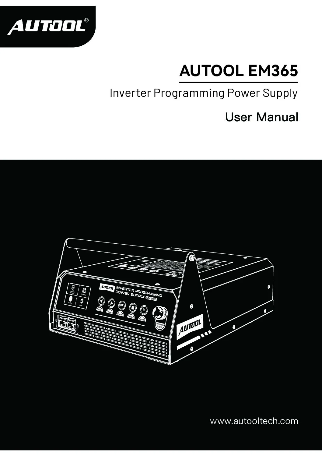 AUTOOL EM365 user manual cover