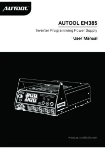 AUTOOL EM385 user manual cover