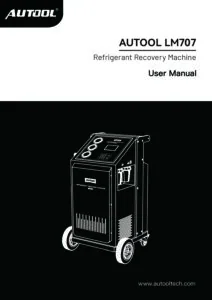 AUTOOL LM707 user manual cover