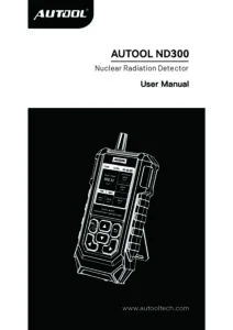 AUTOOL ND300 user manual cover