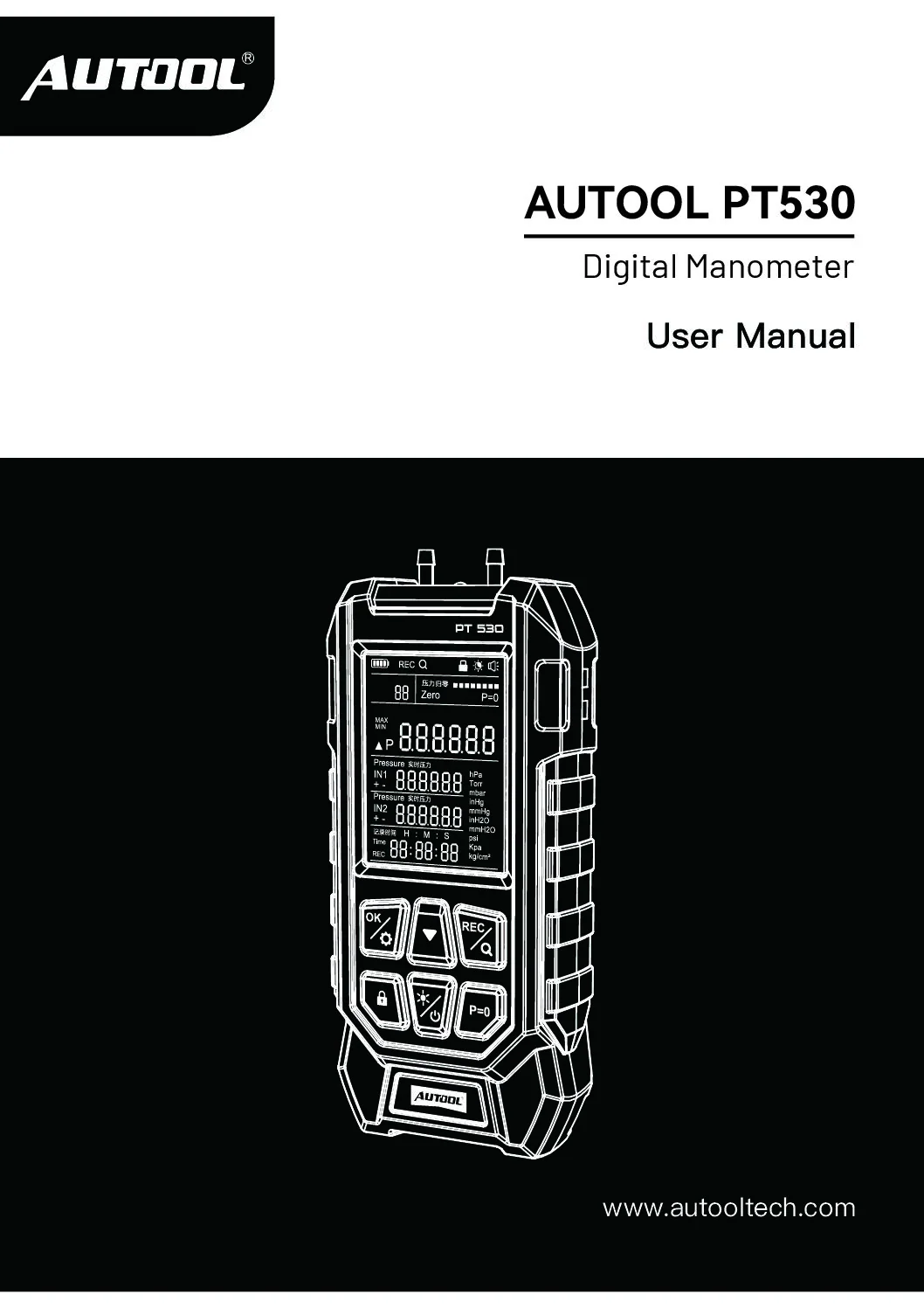 AUTOOL PT530 user manual cover