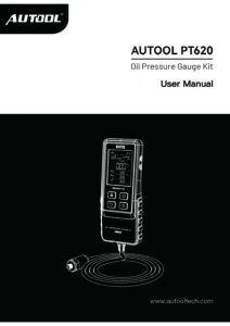AUTOOL PT620 user manual cover