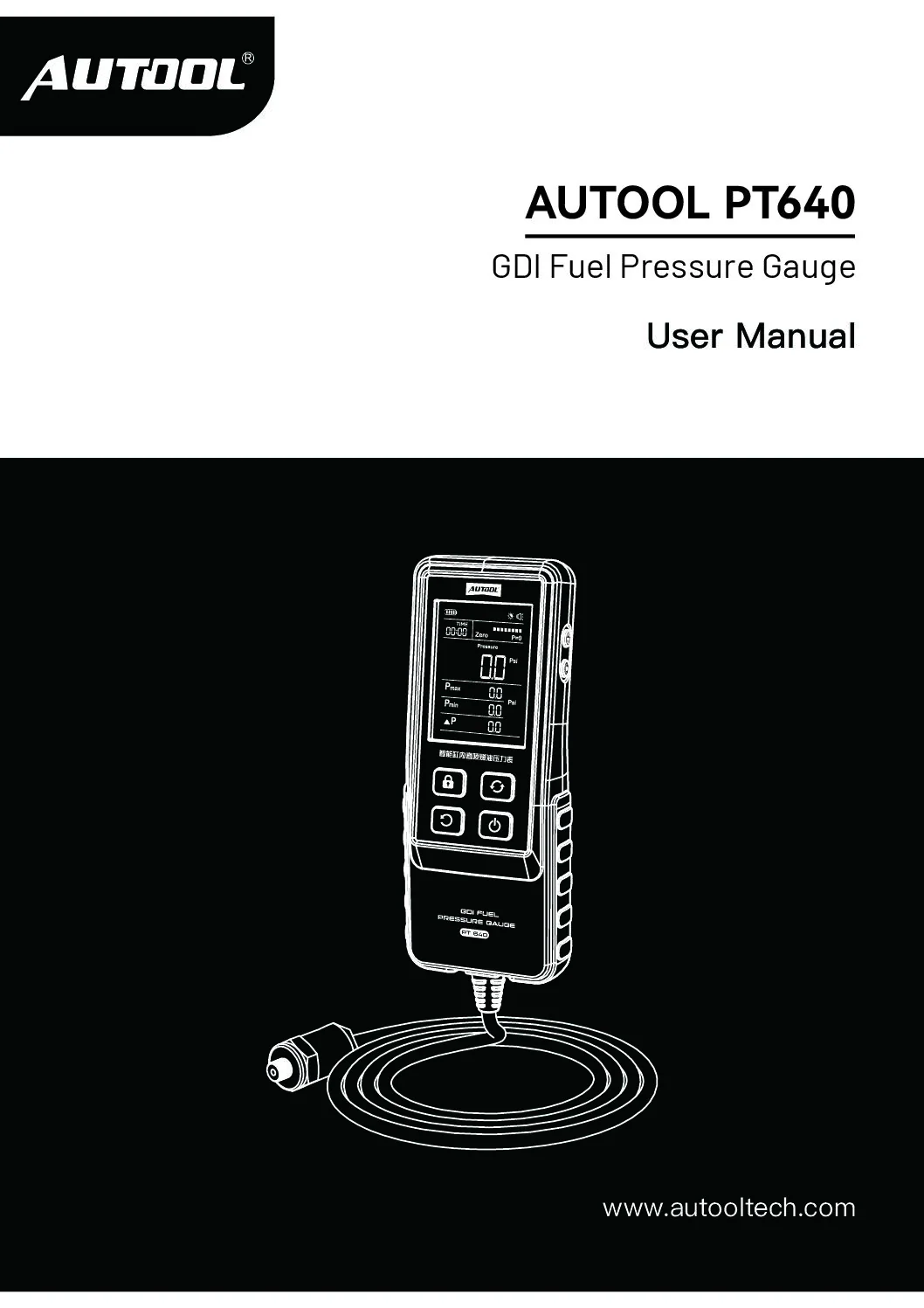 AUTOOL PT640 사용자 설명서 표지