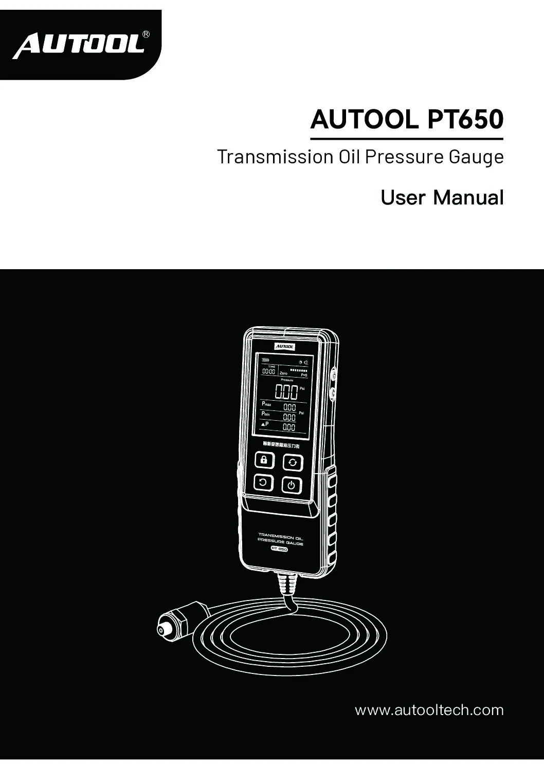 AUTOOL PT650 user manual cover