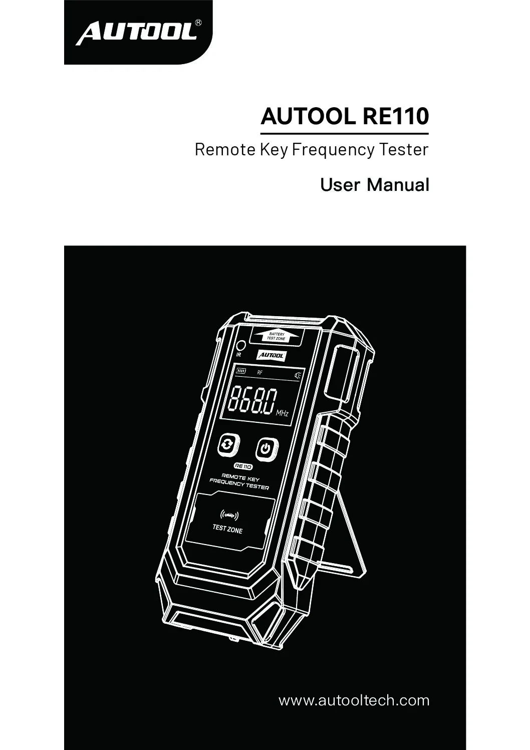 AUTOOL RE110 okładka instrukcji obsługi
