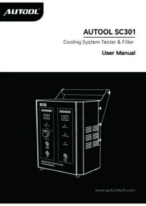 AUTOOL SC301 user manual cover