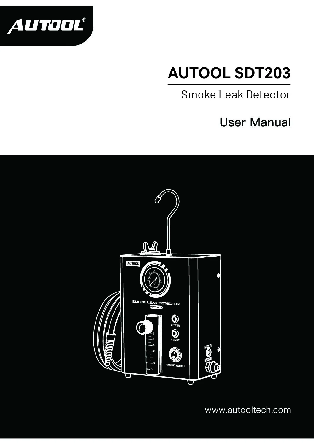 AUTOOL SDT203 user manual cover