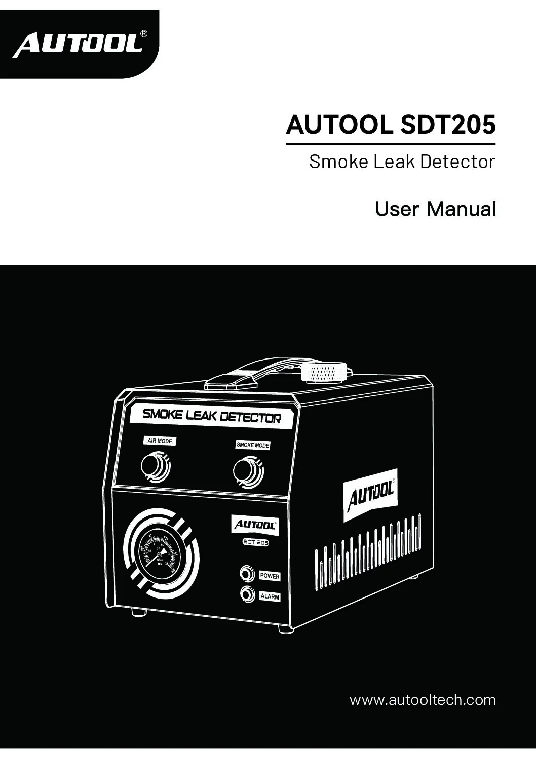 AUTOOL SDT205 user manual cover