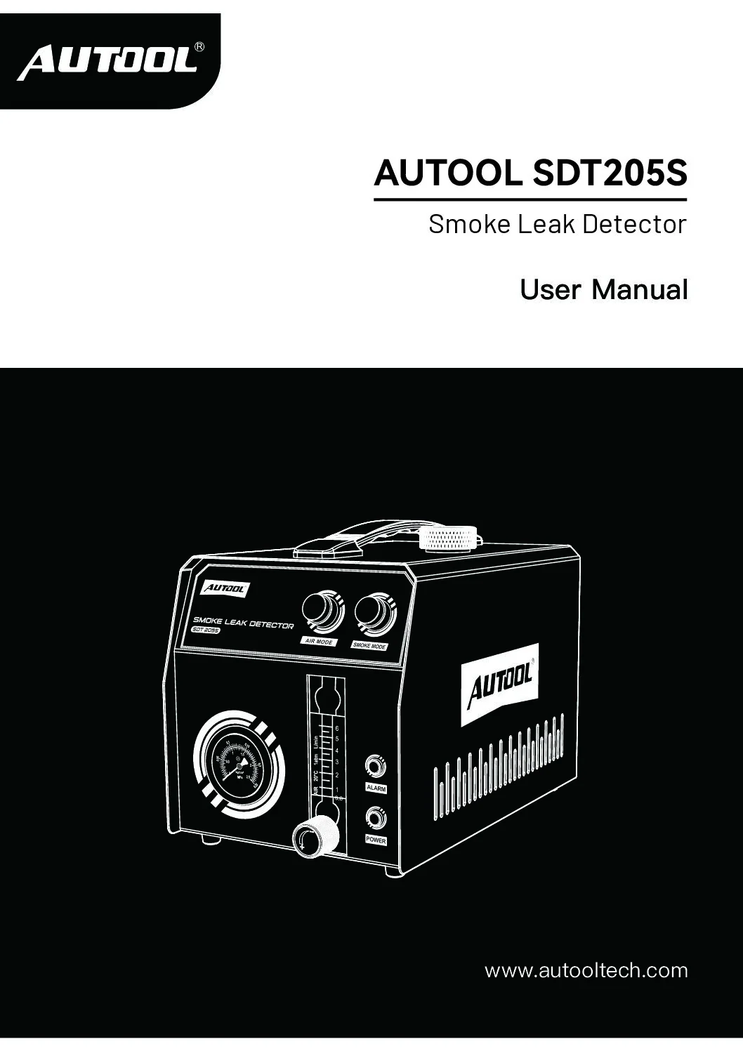 AUTOOL SDT205S user manual cover