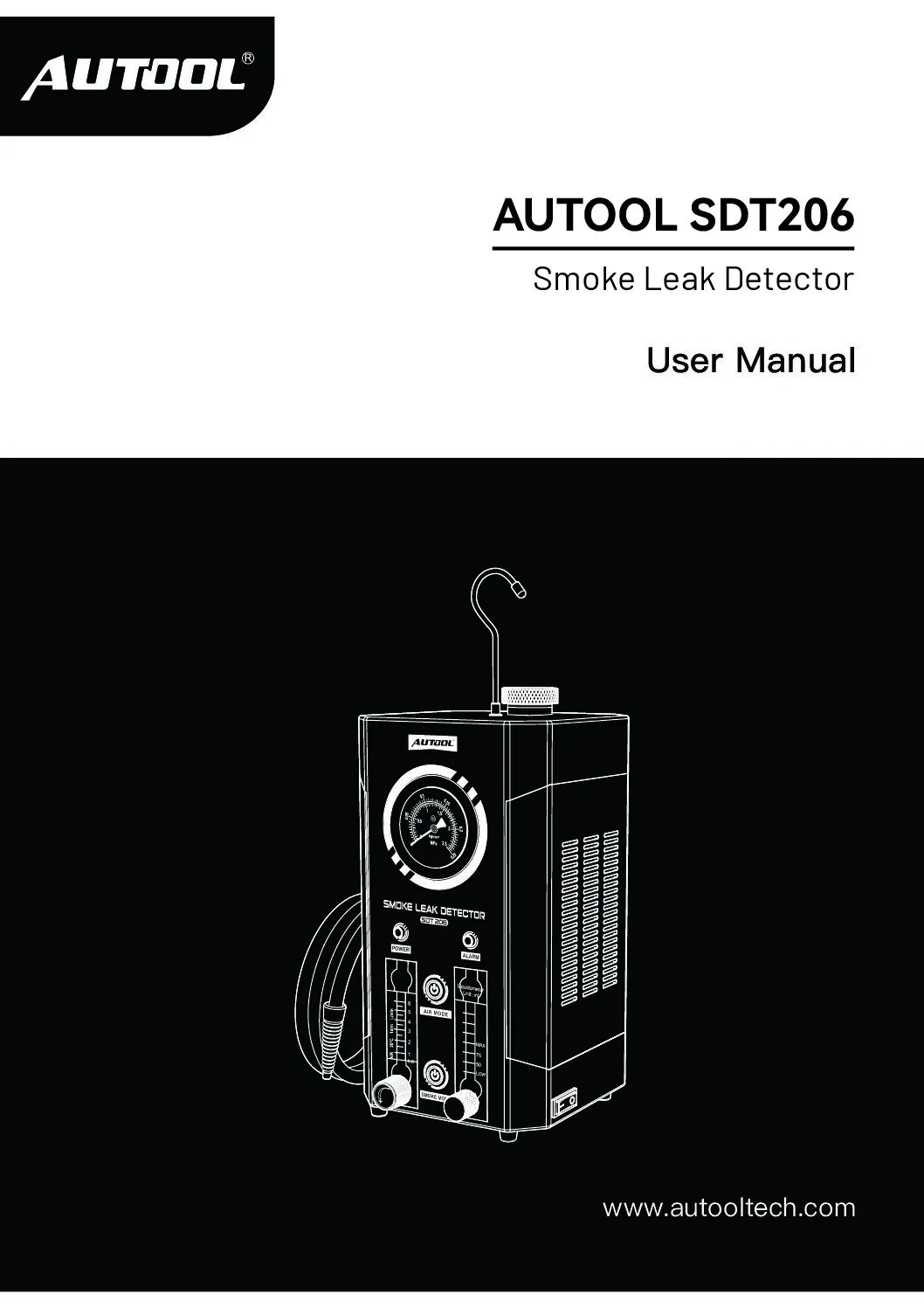AUTOOL SDT206 user manual cover