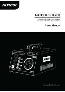 AUTOOL SDT208 user manual cover