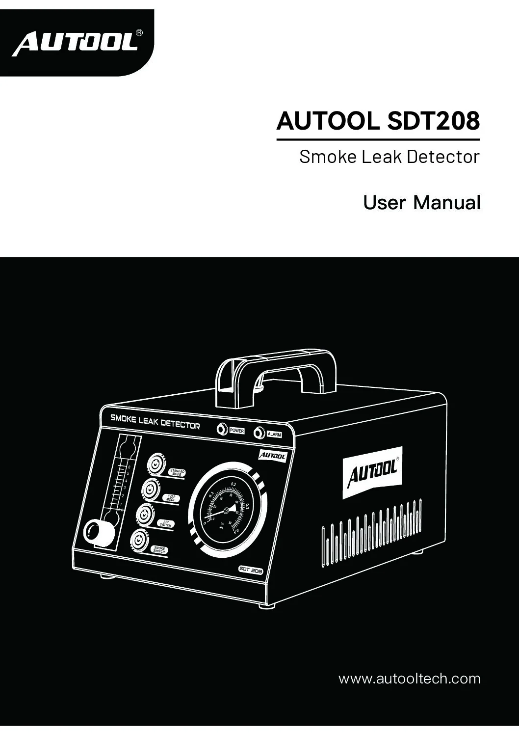 AUTOOL SDT208 kullanım kılavuzu kapağı