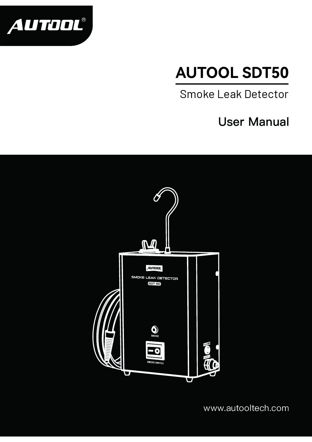 AUTOOL หน้าปกคู่มือผู้ใช้ SDT50