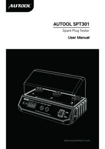 AUTOOL SPT301 user manual cover