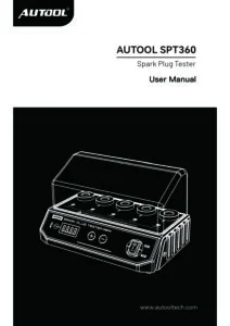 AUTOOL SPT360 user manual cover