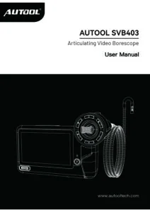 AUTOOL SVB403 user manual cover