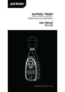 AUTOOL TN201 user manual cover