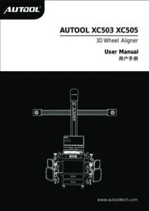 AUTOOL XC503 and XC505 user manual cover