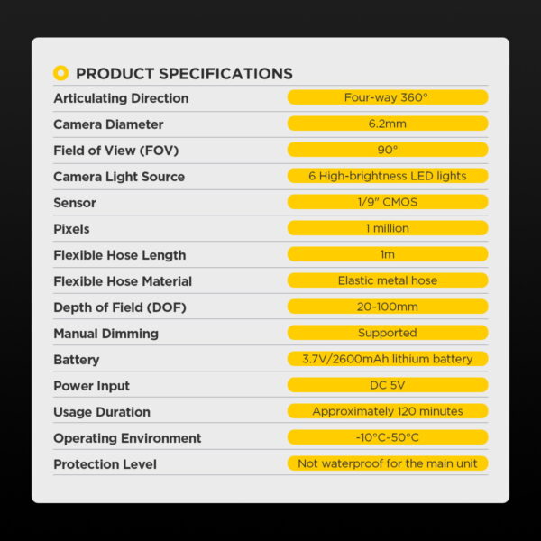 AUTOOL SVB303 Camera Inspection Best Automotive Borescope