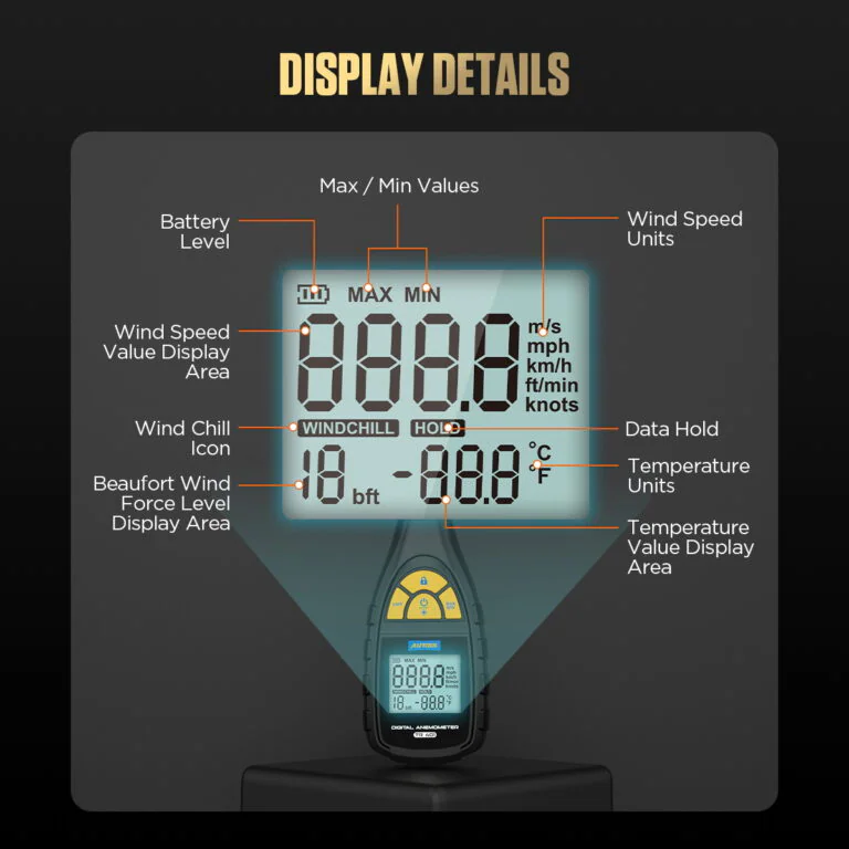 AUTOOL TR401 Digital Anemometer