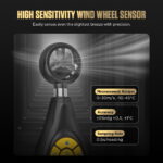 AUTOOL TR401 Digital Anemometer, Handheld Wind Speed Meter For Measuring Wind Speed, Temperature In Automotive Air Conditioning System
