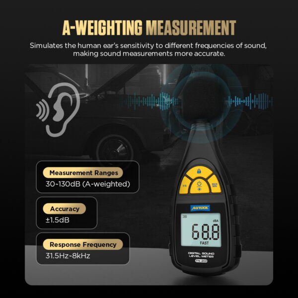 AUTOOL TN201 A-weighting Digital Sound Level Meter