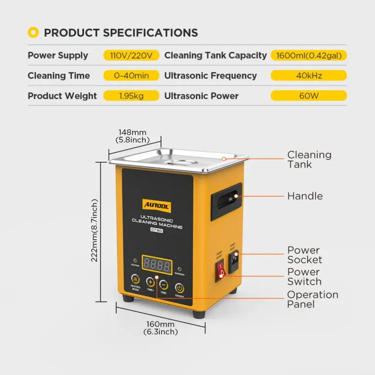 AUTOOL CT80 Ultrasonic Cleaning Machine