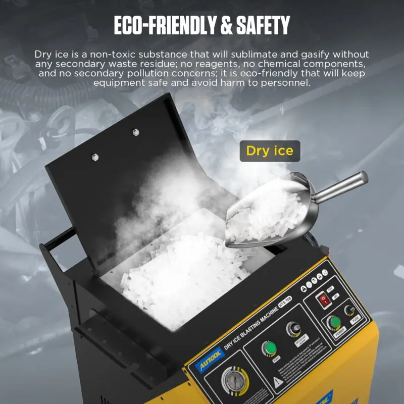 Dry ice blasting environmental cleaning example