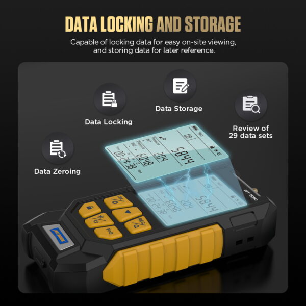 AUTOOL PT530 Digital Manometer Dual Port Pressure Gauge