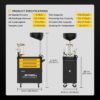 AUTOOL OD760 Engine Oil Extractor With pneumatic