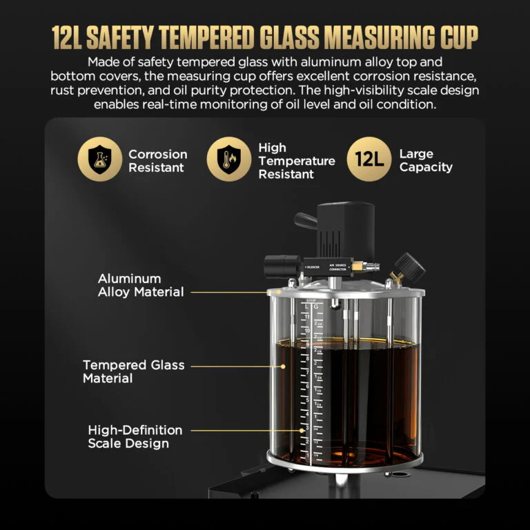 AUTOOL OD760 80 L Pneumatic Oil Extractor and Drainer Station with 61-Piece Tool Set
