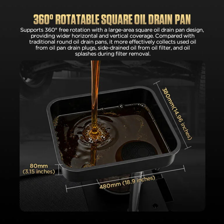AUTOOL OD760 80 L Pneumatic Oil Extractor and Drainer Station with 61-Piece Tool Set