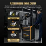 AUTOOL OD760 80 L Pneumatic Oil Extractor and Drainer Station with 61-Piece Tool Set