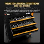 AUTOOL OD760 80 L Pneumatic Oil Extractor and Drainer Station with 61-Piece Tool Set