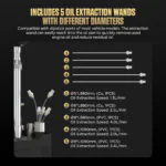 AUTOOL OD760 80 L Pneumatic Oil Extractor and Drainer Station with 61-Piece Tool Set