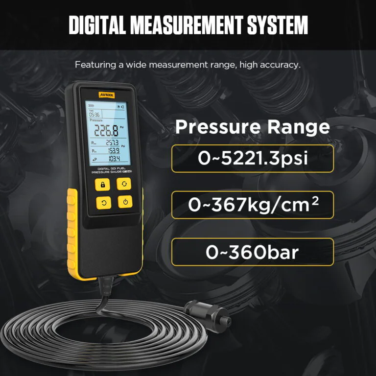 AUTOOL PT640 Digital GDI Fuel Pressure Tester
