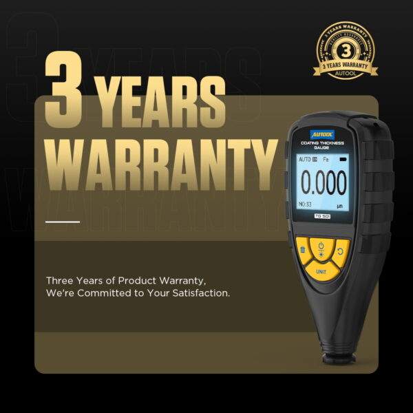 AUTOOL TG501 Coating Thickness Gauge Accurately Measures 0-2000μm