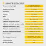 AUTOOL TG501 Coating Thickness Gauge Accurately Measures 0-2000μm
