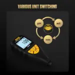 AUTOOL TG501 Coating Thickness Gauge Accurately Measures 0-2000μm