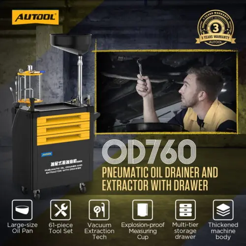 AUTOOL OD760 Engine Oil Extractor pneumatic