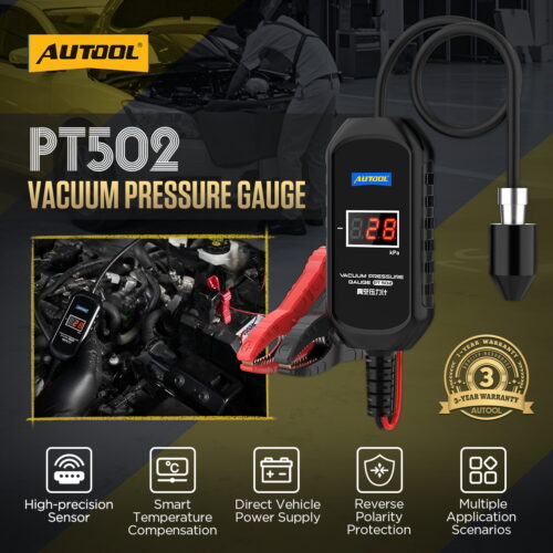 AUTOOL PT502 Vaccum Pressure Gauge