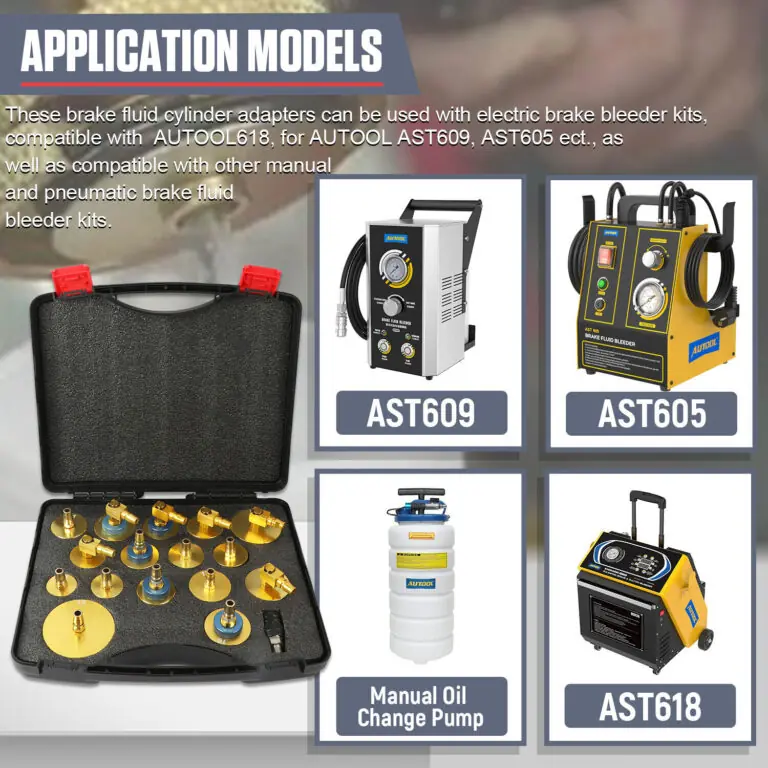 AUTOOL 17-Piece Brake Fluid changer Adapters