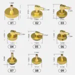 AUTOOL 17-Piece Brake Fluid changer Adapters