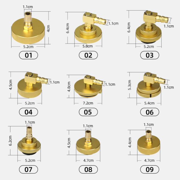 AUTOOL 17-Piece Brake Fluid changer Adapters
