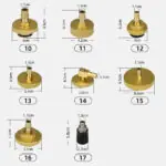 AUTOOL 17-Piece Brake Fluid changer Adapters