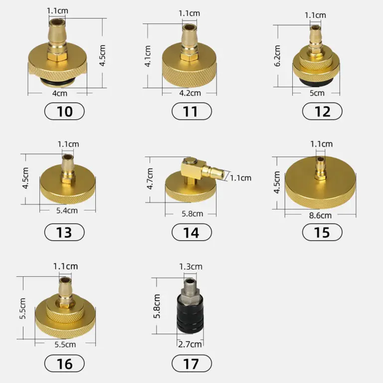 AUTOOL 17-Piece Brake Fluid changer Adapters