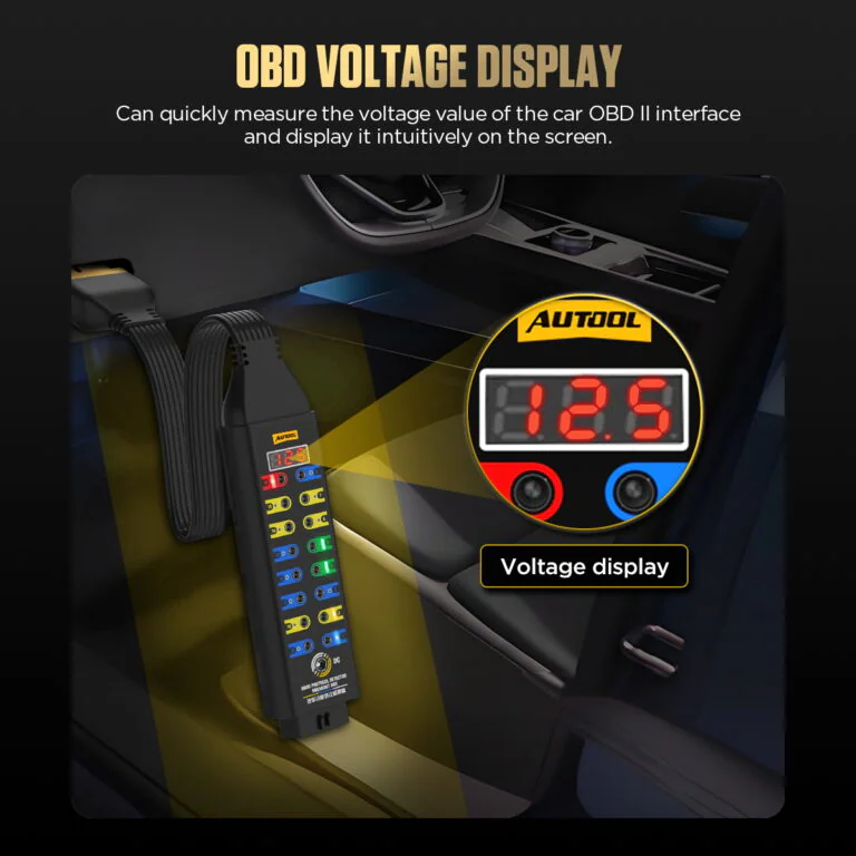 AUTOOL OBD2 分線盒協議檢測器升級版-12 AUTOOL 升級版 OBD2 分線盒
