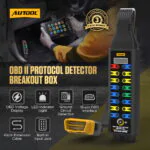 AUTOOL OBD2 分線盒協議檢測器升級版-2 AUTOOL 升級版 OBD2 分線盒